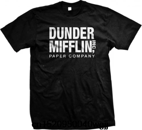 Новое поступление мужская мода офис ТВ-шоу dander Mifflin бумажная футболка