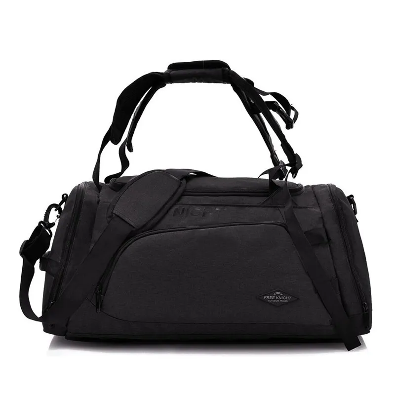 Мужской многофункциональный рюкзак для путешествий, сумка для ручной клади с карманом для обуви, Большая вместительная сумка для фитнеса, Офисная дорожная сумка XA405ZC - Цвет: Black