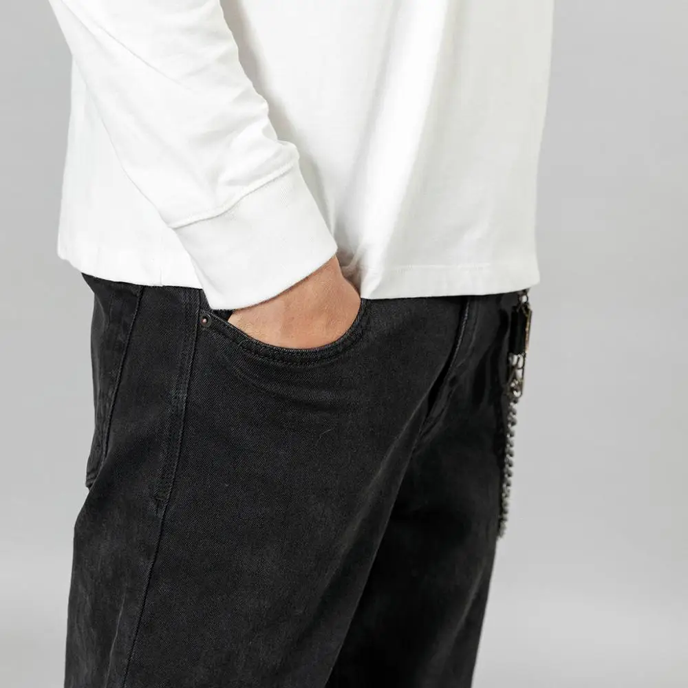 Najtaniej SIMWOOD 2019 atumn zima nowe czarne dżinsy mężczyźni przyczynowe slim fit denim spodnie wysokiej jakości plus size odzież marki SI980647