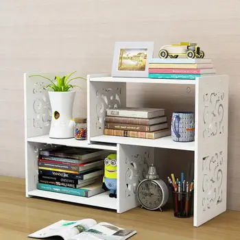 

Creative Telescopic Shelf Shelf Shelf Desktop Bookcase Children Simple Desktop Shelf Storage Cabinet Office Combination Cabinet