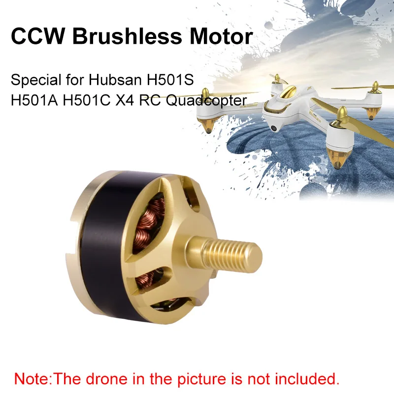 Бесщеточный двигатель Hubsan H501S CW CCW 1806 1650KV универсальный для квадрокоптера H501C