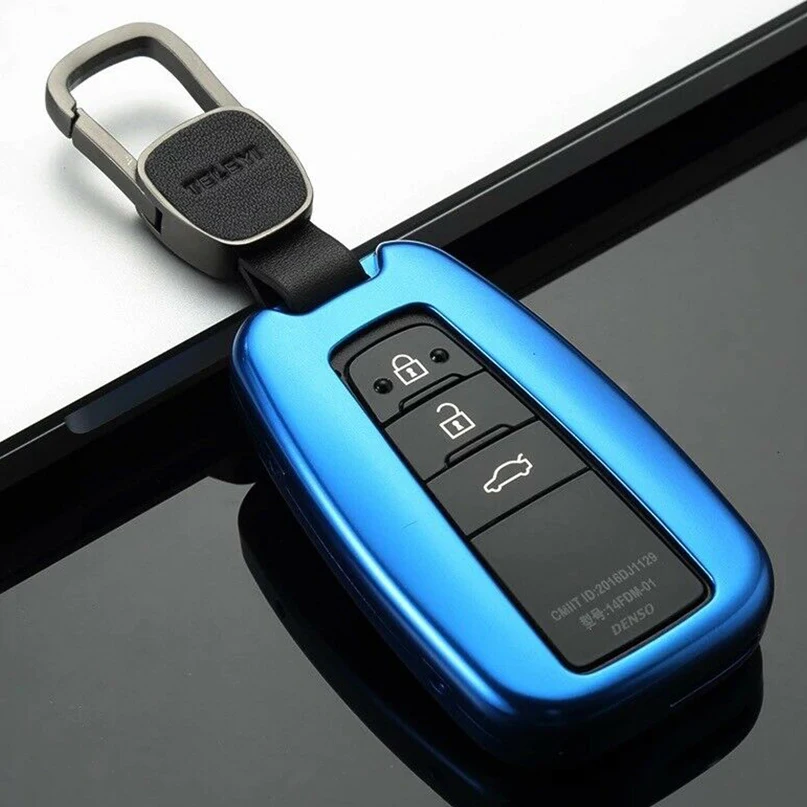Брелок из алюминиевого сплава с полным покрытием чехол для Toyota-up Smart Keyless