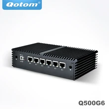 Qotom pfsense AES-NIミニpcコアi3 i5 i7プロセッサ、6インテルギガビットnic、シリアル、ファンレスミニpc pfsense(China)
