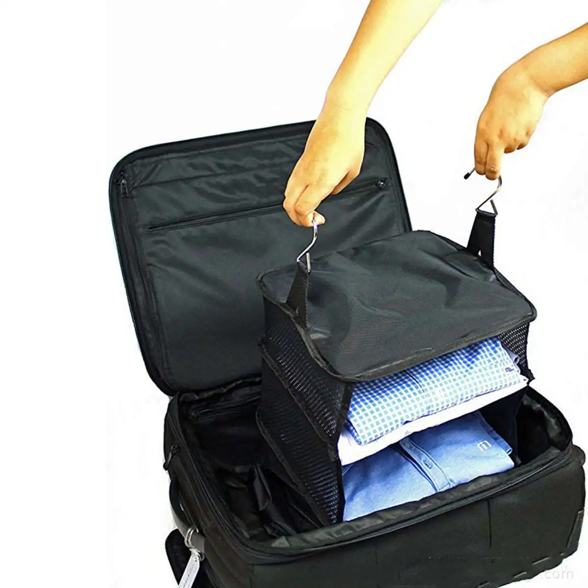 3 Layers Luggage Hanging Travel Bag Medicine Clothes Toiletry Organizer Zip Fold Shoes Storage Packing Carry Case