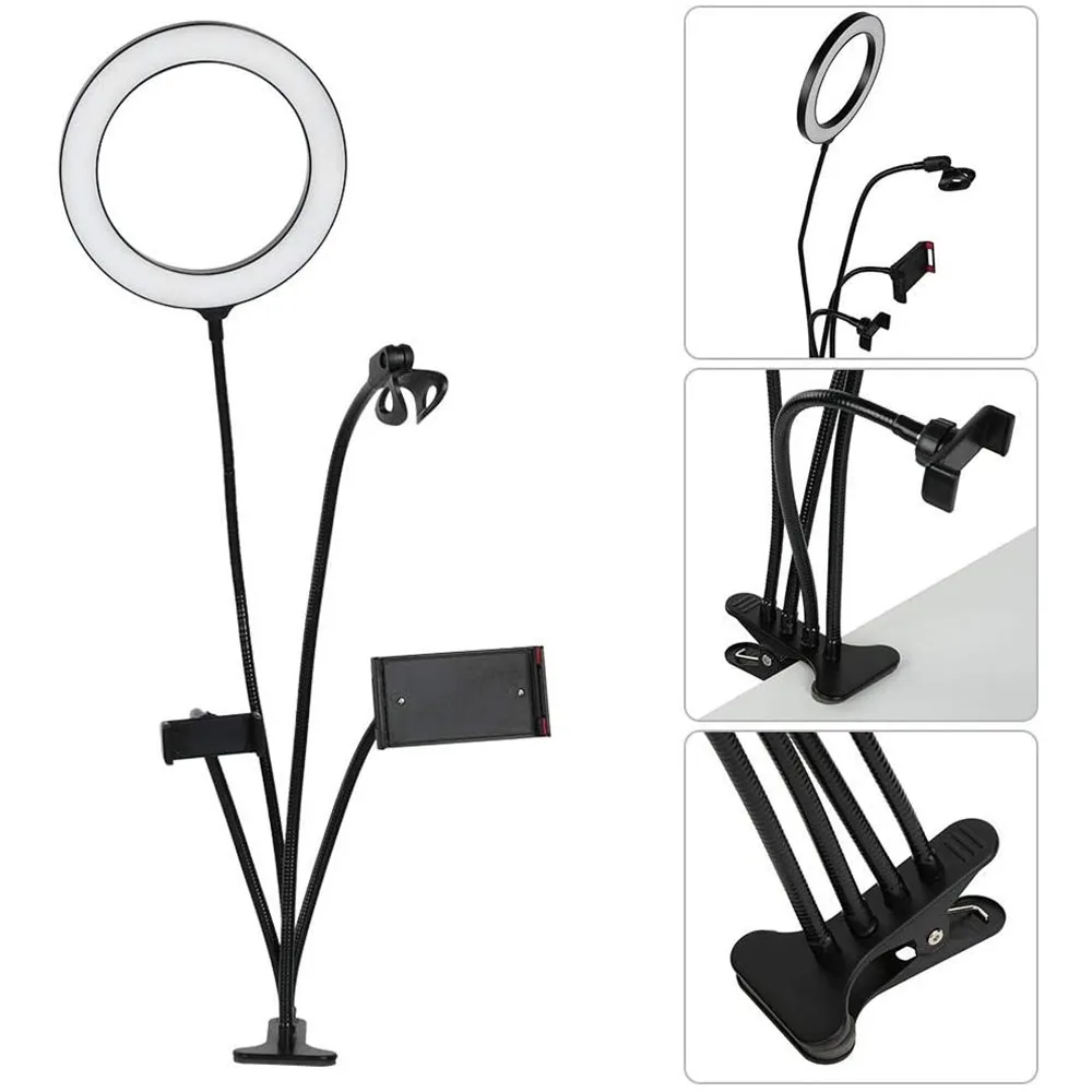 Selfie Ring Light with Cell Phone Holder Stand (4)