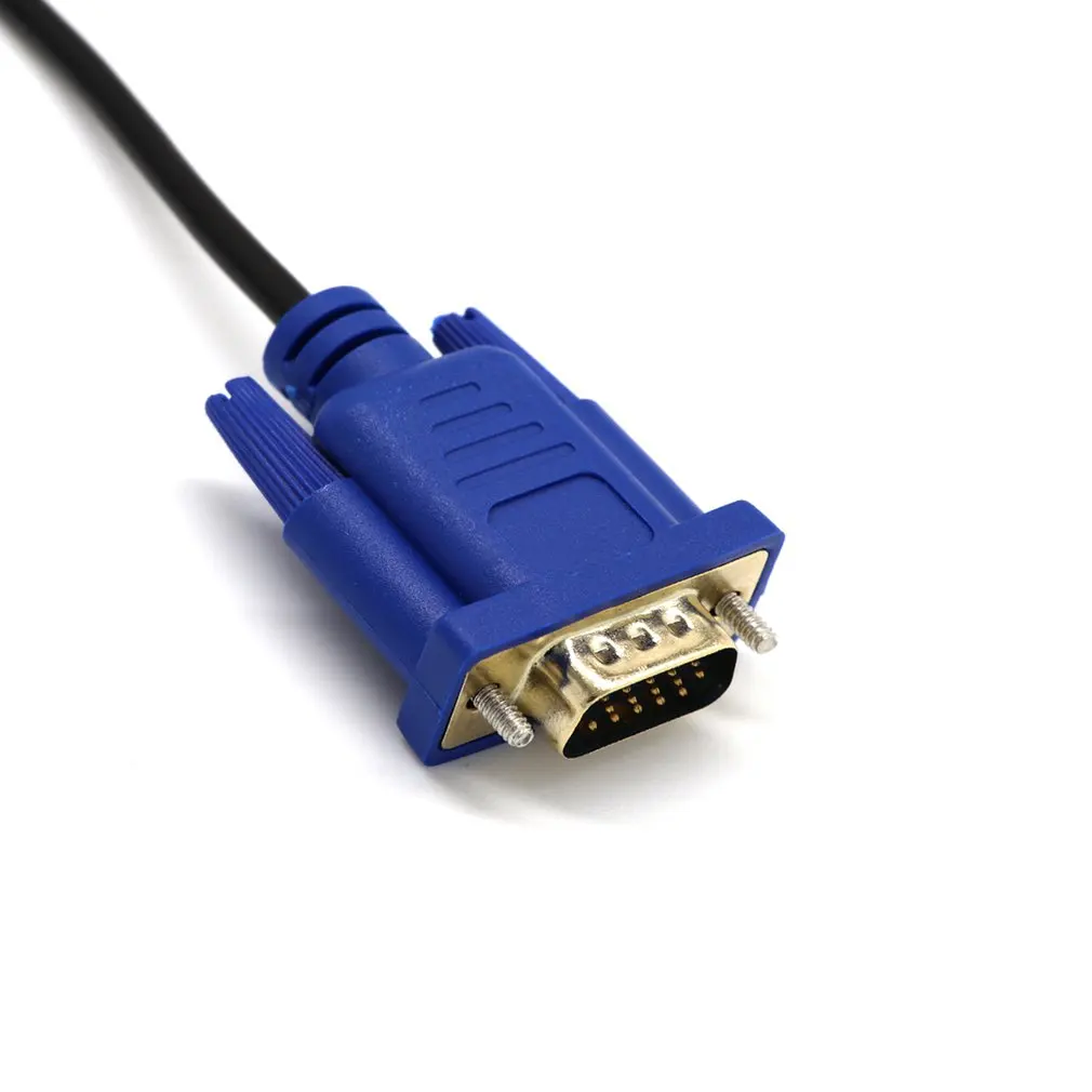  HDMI a VGA HD Cavo del Convertitore Audio Cavo D-SUB Maschio Video Adattatore del Cavo di Piombo pe