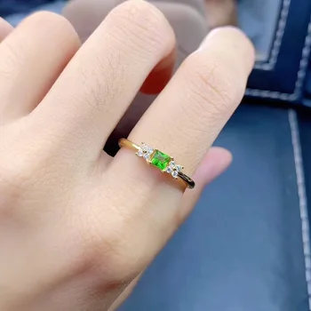 

Diopside ring Natural And Real Diopside Ring Wedding Engagement Rings for Women 925 sterling silver Ring