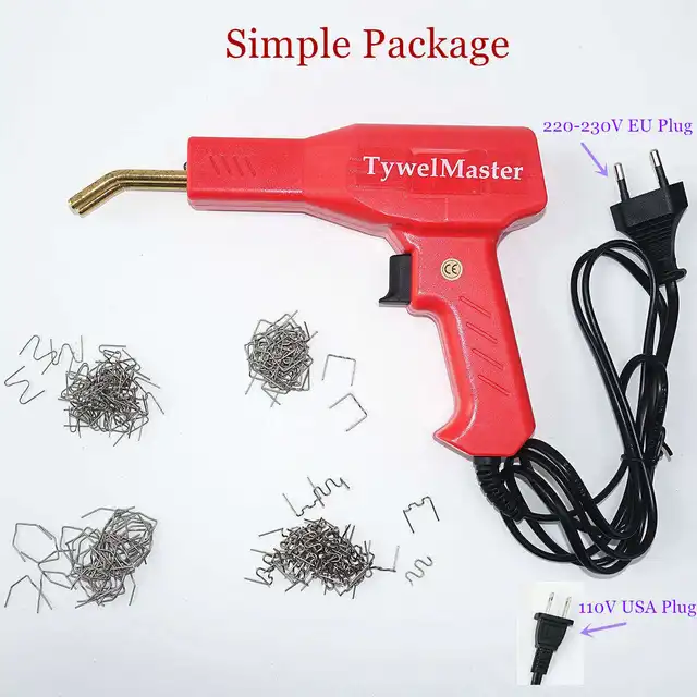 Plastic Welder Hot Stapler Machine Gun Garage Tool Kit Repair Pvc Car Bumper Automotive Repair Kits Other Repair Kits Tools Kitchenlabo Com