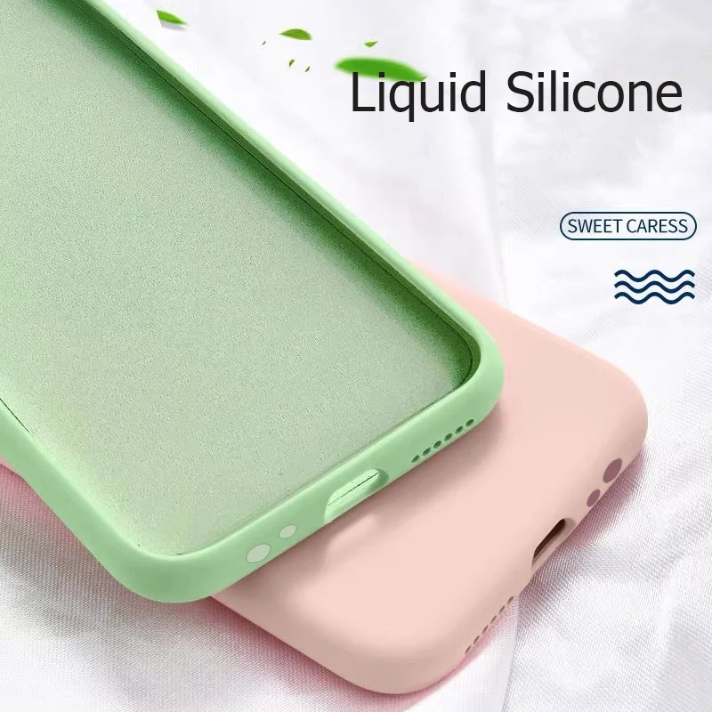 

For Huawei P Smart Z Case Liquid Silicone Rubber Soft Cover For Huawei P Smart Plus 2019 Phone Cases Shockproof Coque