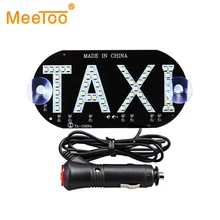 MeeToo 1 шт. светодиодный дисплей такси Красный Сигнальный индикатор 12 В светодиодный автомобильный лобовое стекло такси индикатор знак лампы аксессуары для автобуса сигнал