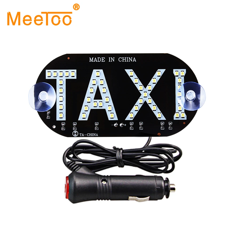 

MeeToo 1pcs LED Taxi Display Red Signal Indicator Light 12V Led Car Windscreen Cab indicator Lamps Sign Bus Accessories Signal