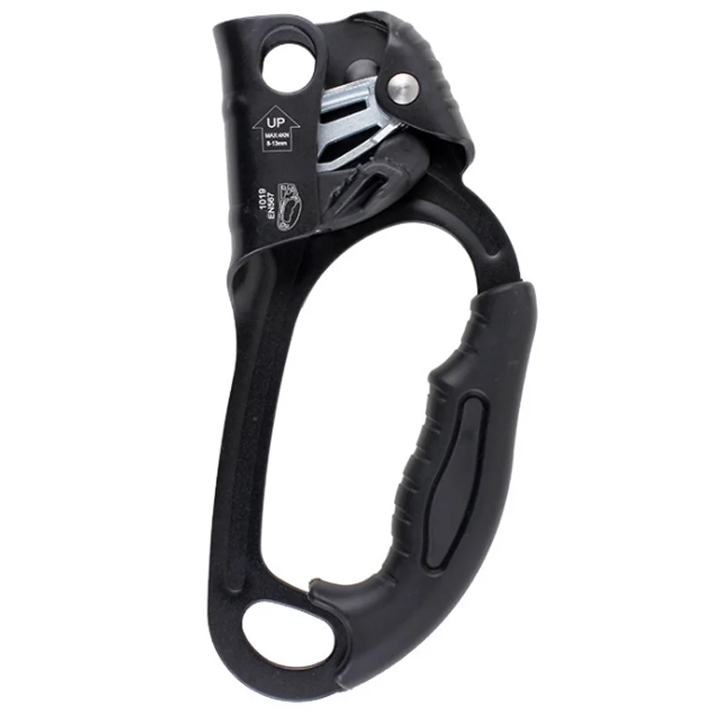 

Rock Climbing Right Hand Ascender Ascension Riser 8-13Mm Rope Clamp for Mountaineering Caving Rope Ascents Gear Equipment