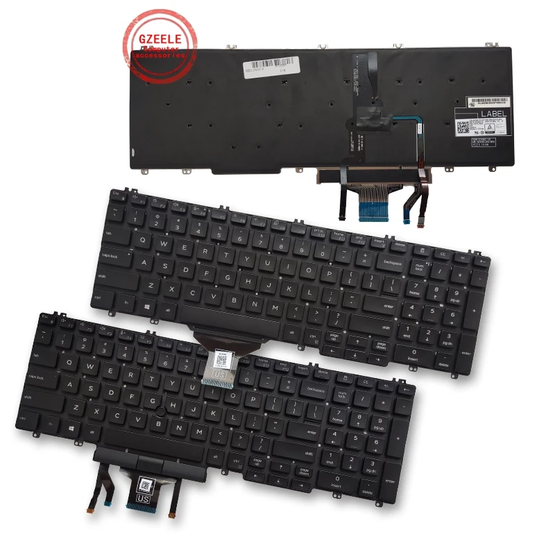 

US/UK Клавиатура с подсветкой для ноутбука Dell Precision 3500 3501 3540 3541 Latitude 5500 5501 2019 mmh7v