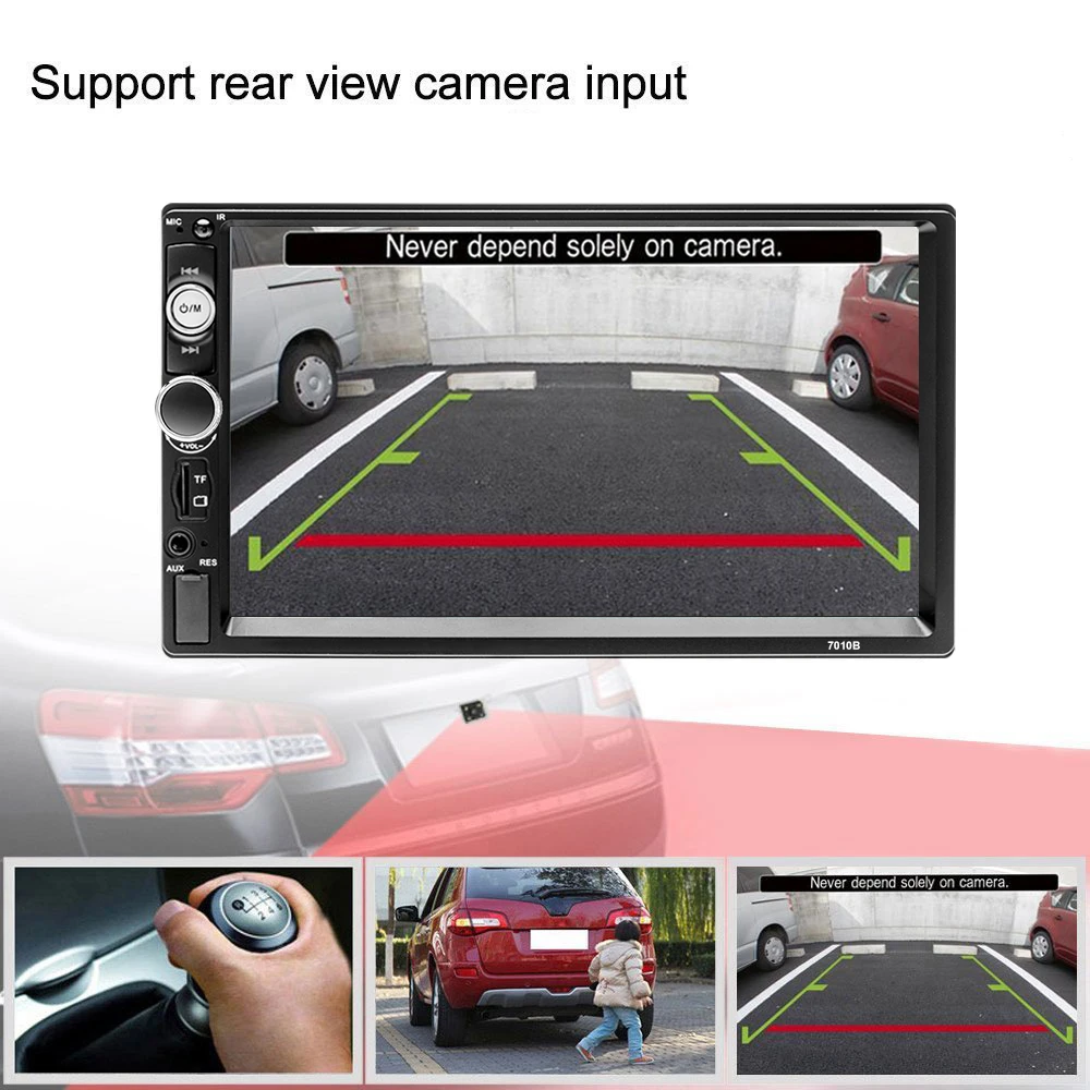  7'' Car Radio HD touch screen Support Android Iphone Mirror Link Bluetooth FM AUX USB SD 2 din Car 