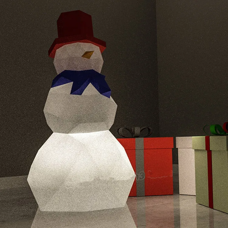 Precut снеговик с шарфом Бумага 3D DIY материал ручной творческий домашний декор реквизит#2715 ручная работа милые геометрические головоломки