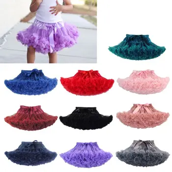 

Free Shipping Baby Girls Tutu Skirt Fluffy Children Ballet Kids Pettiskirt Baby Girl Skirts Princess Tulle Party Dance Skirts