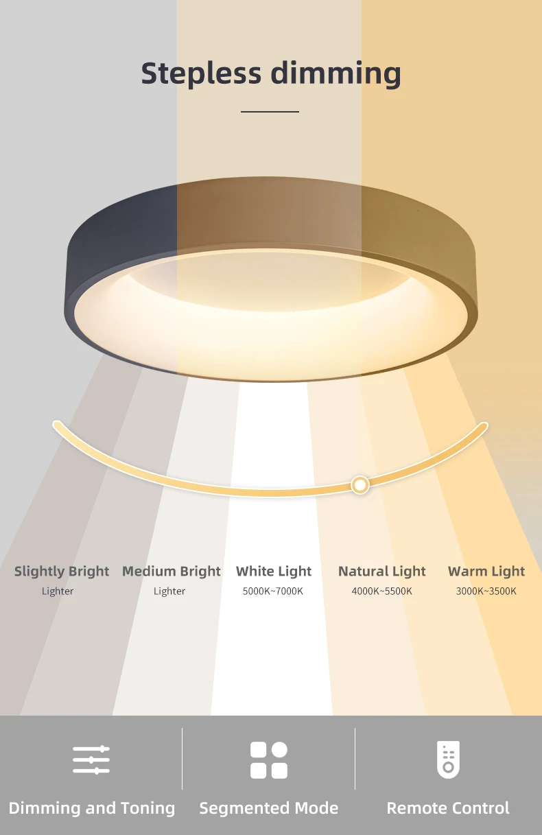 led ceiling lights for homes Led Ceiling Light Modern Nordic Round Lamp With Remote Control Surface Mounted Lighting Fixture Home Living Room Bedroom Study ceiling lights for hall