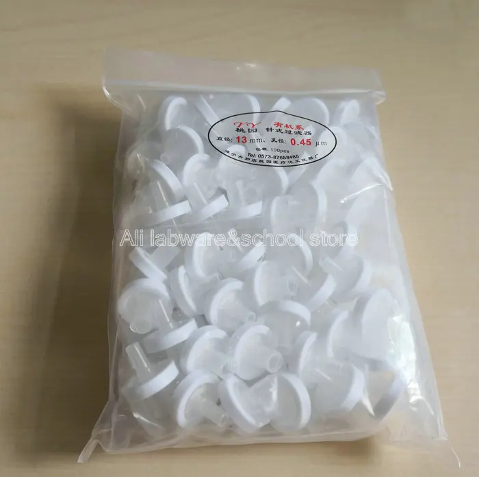 100pcs 200pcs Organic Nylon Diameter 13/25mm Disposable Syringe use Microporous filter millipore filtration Needle | Канцтовары для