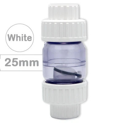 25 Mm -Es 32 Mm -Es Átlátszó Ellenőrző Szelep Pvc Egyirányú Nem Visszatérő Szelepcsövek Illesztő Vízcsatlakozó Kert Öntöző Akvárium - Image 2
