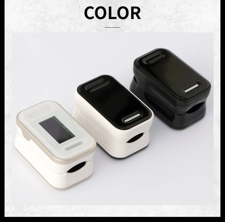 Черная сумка/резиновый чехол для домашнего здоровья OLED дисплей с кончиком пальца Пульсоксиметр кислорода в крови кислородный монитор SpO2