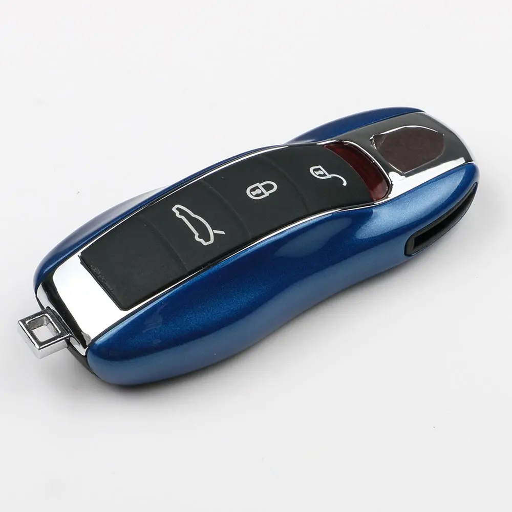 Идеально подходит для ключей автомобиля чехол ABS для Porsche Boxster 986 987 Cayman Panamera Macan Cayenne 911 970 997 981 991 92A автозапчасти - Название цвета: Option 7