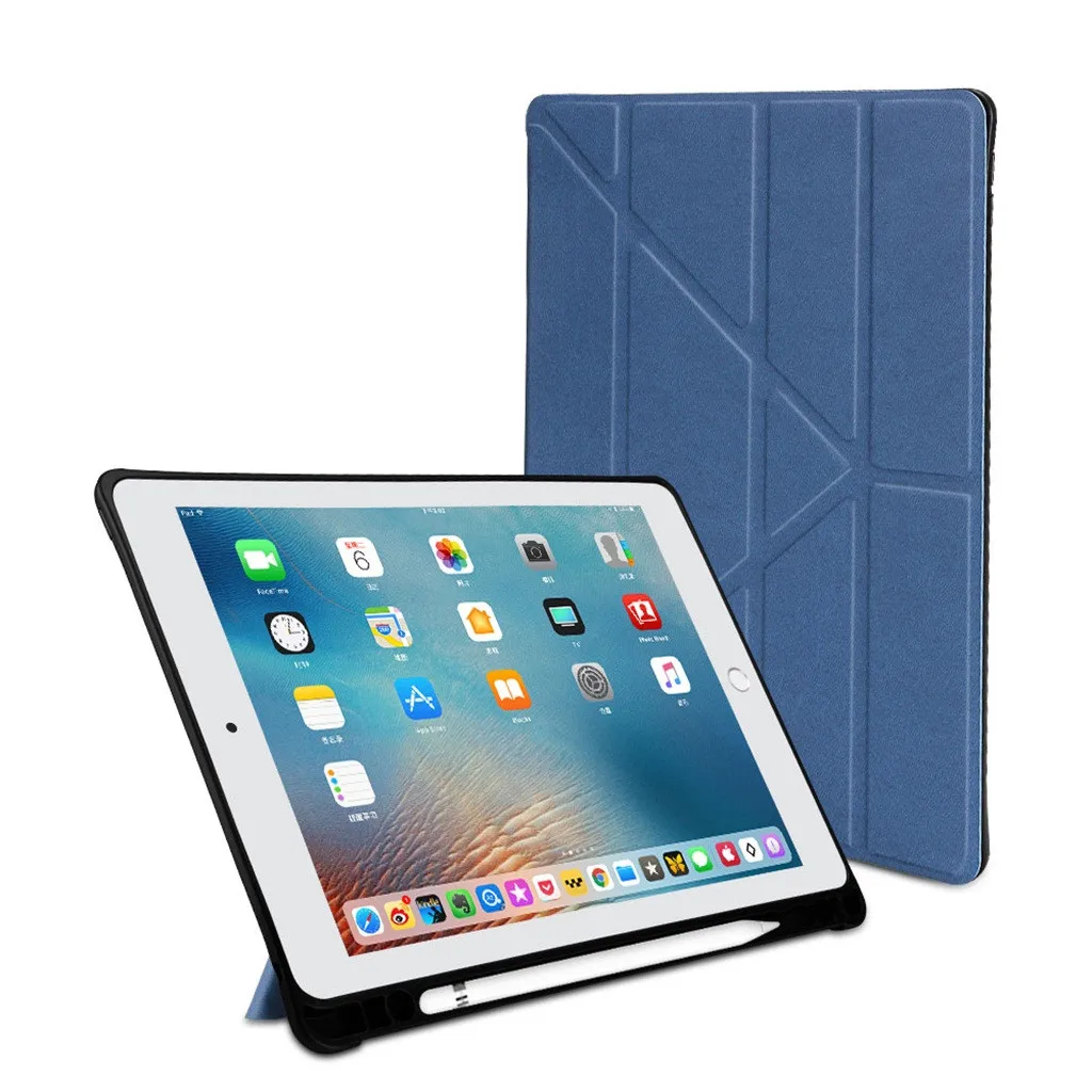 

Case for iPad Air Flip Stand Case Leather Full Case Auto Sleep/Wake Smart Cover for iPad pro 10.5 Case with Pencil holder 902#2