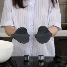 1 пара силиконовых Противоскользящих перчаток для духовки, жаростойкие кухонные перчатки для приготовления пищи, перчатки для выпечки, теплые перчатки, ручная работа, леверт, Прямая поставка