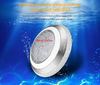 

New Milight SYS-RW2 27W RGB+CCT LED Underwater Light Subordinate Lamp DC24V 316 Stainless Steel+PC 2700~6500K ip68 waterproof
