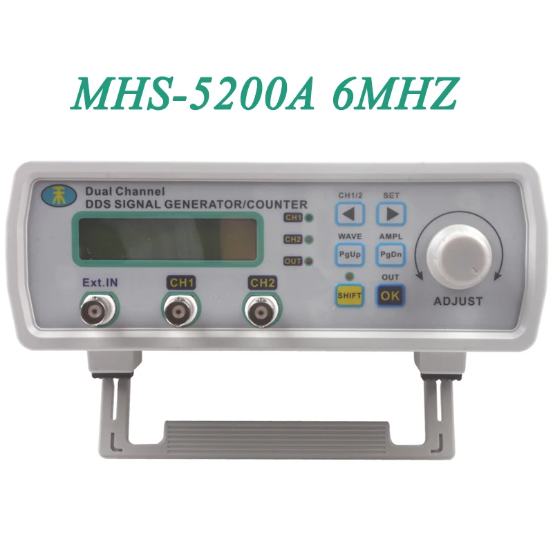 

MHS-5200A 0-6MHz Digital Dual-channel DDS Signal Generator Arbitrary Waveform Generator 200MSa/s