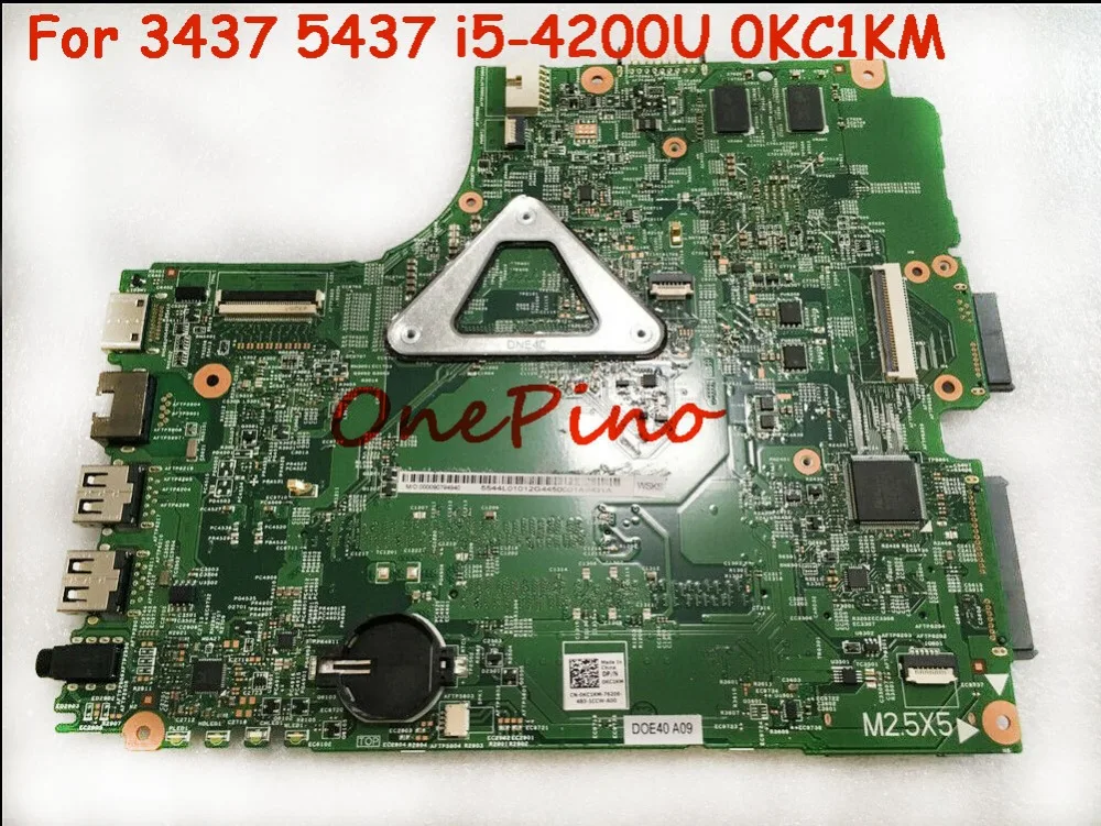 0KC1KM CN-0YFVC4 подходит для dell 3437 5437 Материнская плата ноутбука i5-4200U Протестирована Работа