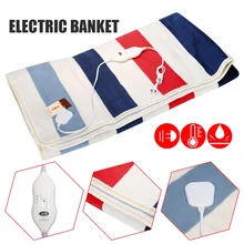 Фланелевое Одеяло с электрическим подогревом, 220 В, 100 Вт, теплое зимнее одеяло с подогревом, регулируемое одеяло с подогревом+ контроллер, размер королевы 150*120 см