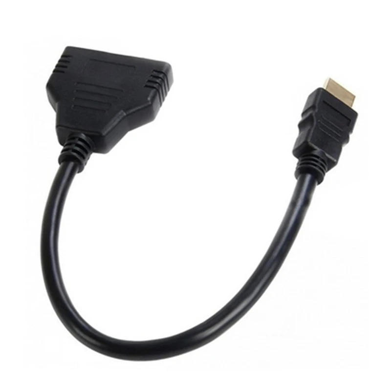 Кабель HDMI папа Мама сплиттер hdmi адаптер 1 в 2 выхода конвертер видеокабели