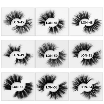 

Wholesale 30/50/100pairs 25mm 3D mink eyelashes faux cils full strip lashes without eyelash packaging box bulk vendors