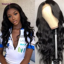 4x4 Non-Remy Woman Hair Brazilian Body Wave Undetectable Human Hair Wig Invisible Lace Glueless Closure Lace Wig Real HD Lace