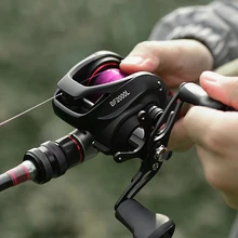 LINNHUE BF2000 высокоскоростная катушка baitcasing 7,2: 1 Передаточное отношение 12+ 1BB Магнитная Тормозная система для пресной/соленой воды Сверхлегкая Рыболовная катушка