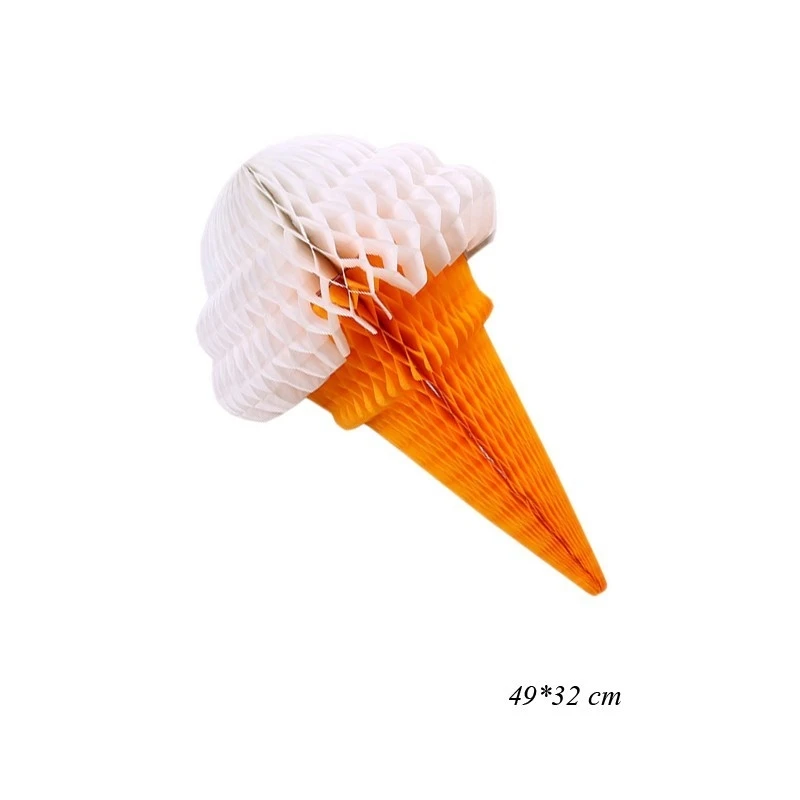 1pc 49cm white 1 комплект, Пончик для выращивания торта, Декоративная гирлянда, воздушные шары, стикеры мороженое Тканные помпоны, детский душ, свадебные украшения на день рождения - Цвет: 1pc 49cm white