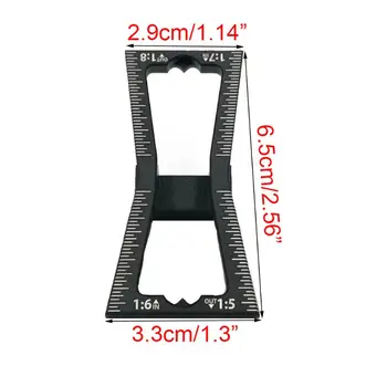 

Dovetail Marker Hand Cut Wood Joints Gauge with Scale 1:5 to 1:8 Carpentry Tools