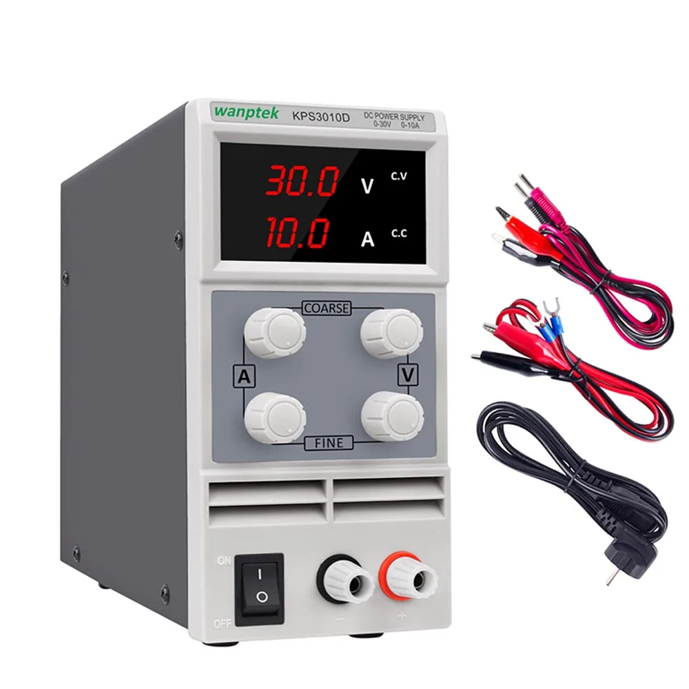 KPS 30V 10A 3Digits Wanptek 9 типов DC лабораторный Импульсный регулируемый источник питания 30 в 10A лабораторный стабилизатор напряжения скамейка источник цифровой - Цвет: KPS 30V 10A 3Digits