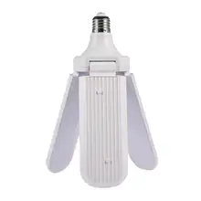 E27/B22 светодиодный лампы Складная лопасть вентилятора светильник 50W 220V 110V 6500 K/3000 K Регулируемая лампа холодный белый светодиод для дома Кухня крытый светильник