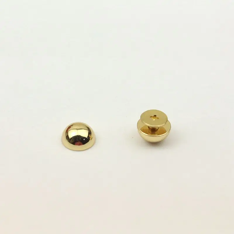 50pcs 10mm Mashroom Head Rivet Screw Bags Hardware Handbag Studs Button Nail Feet Rivet Metal Buckles DIY Leather Craft