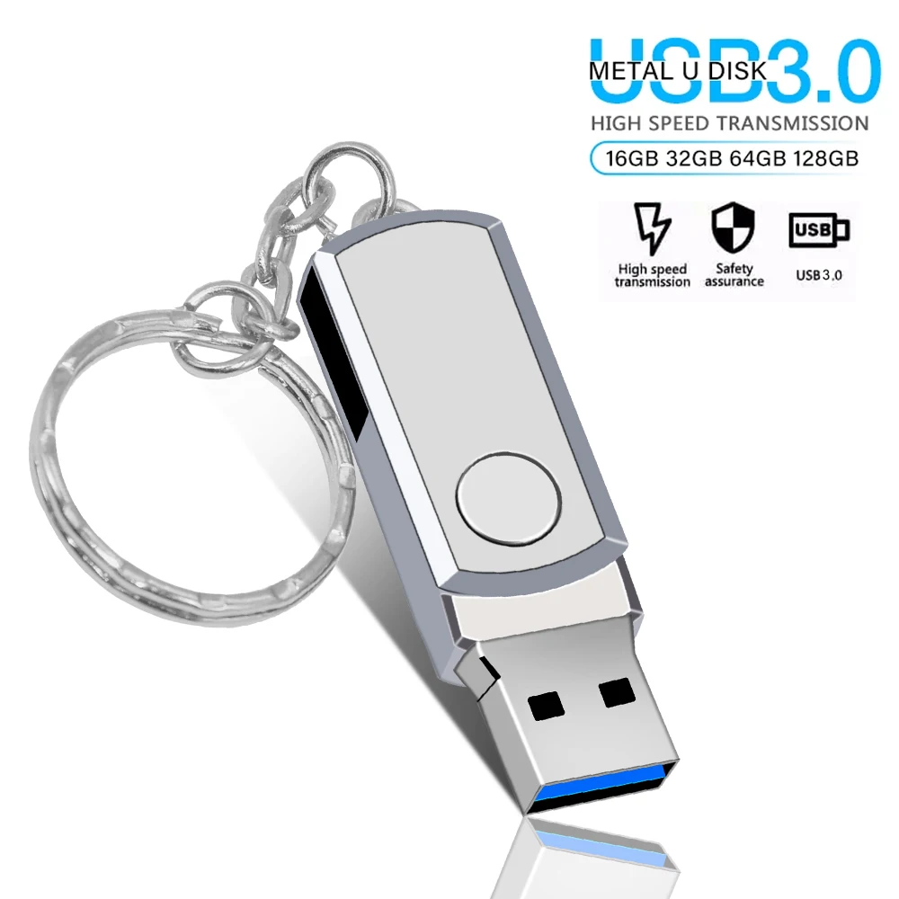 USB-флеш-накопитель в металлическом корпусе 32 ГБ 128 4 8 16 64 | Компьютеры и офис
