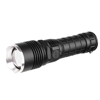 

Super Bright LED Flashlight Zoomable Torch 18650/26650 USB Hunting Light