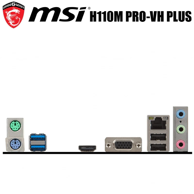 MSI H110M ProVh Plus Motherboard, Socket LGA1151, Intel Core I7, Intel