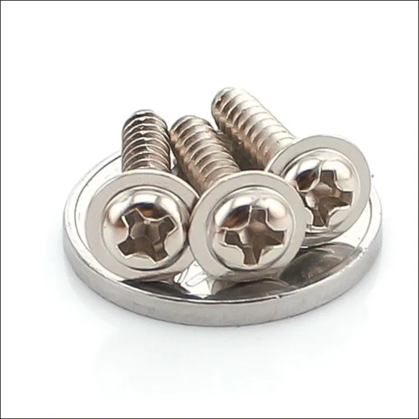 

500pcs M3/3.5 DIN967 ISO7047 Cross Recessed Raised Counter Pan Head Pad Screws Carbon Steel Nickel Plating Flat Tail Screws
