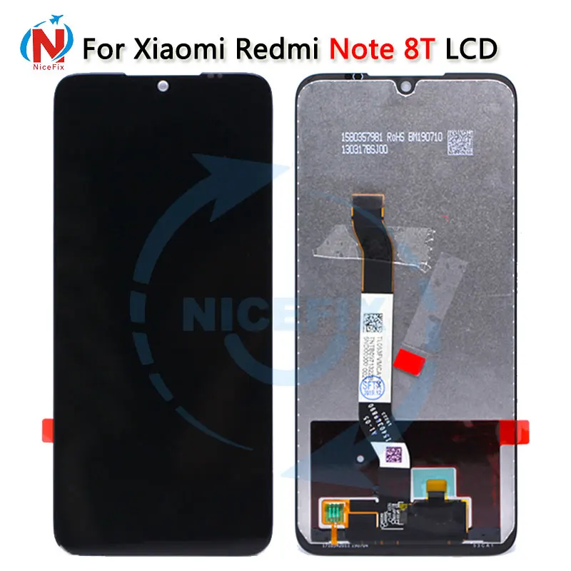 ЖК-дисплей 6 3 дюймов для Xiaomi Redmi Note 8T сменный ЖК-экран с дигитайзером Note8t