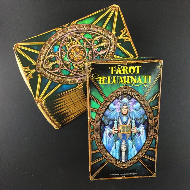 Tarot Illuminati Kit Cards Oracles Deck Card and Electronic Guidebook Tarot Game Toy Tarot Divination E-Guide Book 1