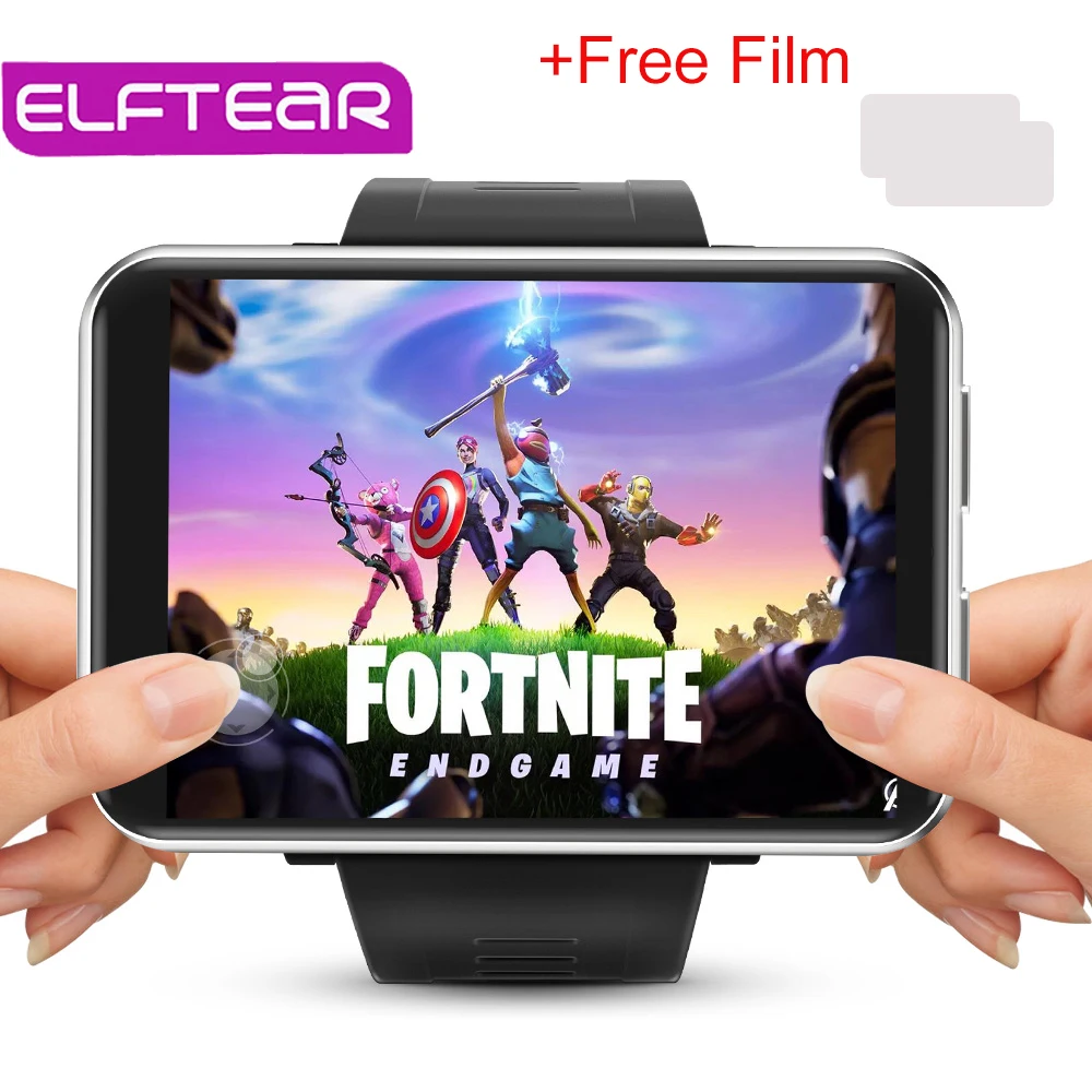 ELFTEAR LEMT 4G игровые Смарт-часы для мужчин и женщин 2,86 дюймов Большой экран Android 7,1 3G ram 32G rom LTE 4G Sim Камера gps Wi-Fi частота сердечных сокращений