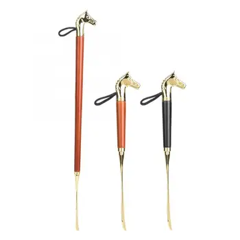 

Horse Head Shoe Horn Lifter Universal Long Beech Handle Handled Shoehorn Brush Shoes Lifter Tool for Women Men Shoes 32cm 55cm