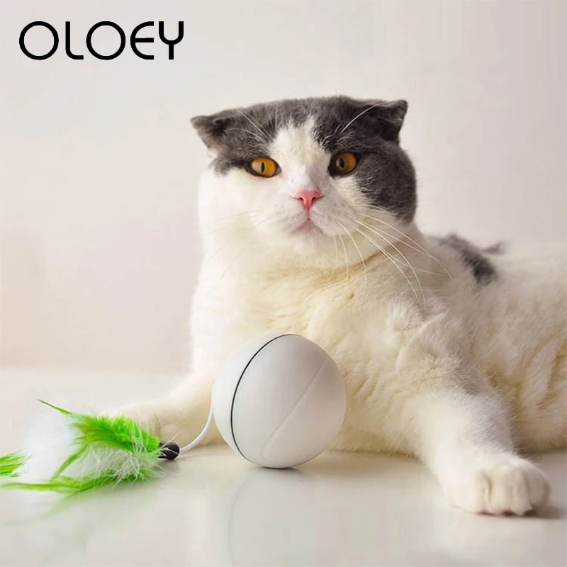 USB Перезаряжаемый Электрический катающийся шар игрушки для кошек Интерактивный Лазерный магический шар, игрушка с лазерным светильник