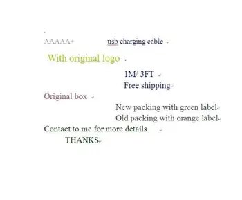 

100pcs OD:3.0mm 1m 2m USB Data Sync Charger Original Quality Cable For phone 6 6S 7 plus 8 X XS MAX XR with new box